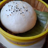 Hefekloß mit Füllung at Comcha Vegan in Berlin