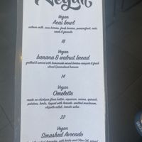 Special vegan menu   at Hey Joe in Brisbane