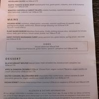 Menu  at The Hawk Inn in Battlesbridge