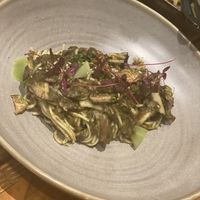 Scallion pesto pasta at Duli in Shanghai