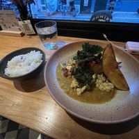 Cauliflower curry and rice!  at Duli in Shanghai