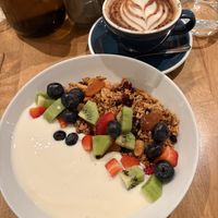 Homemade Granola (with vegan Joghurt)  at Bakers & Roasters in Amsterdam