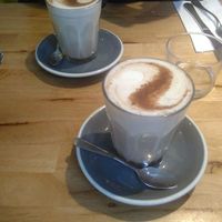 Chai lattes with soy milk at Bakers & Roasters in Amsterdam