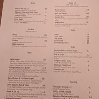 Current menu Oct 2022 at The Balavoulin in Aviemore