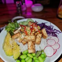 Tofu miso bowl at Bluerama in Koh Phangan