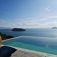 The views are simply spectacular!! 😍 at Bluerama in Koh Phangan