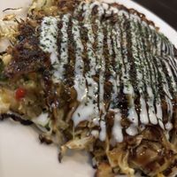 Okonomi yaki  at Okonomiyaki Umikko in Naoshima