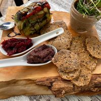 Wild mushroom and walnut pate at 1886 Lake House Bistro in Callander