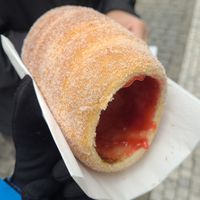 With strawberry jam  at Sweet Dreams in Prague