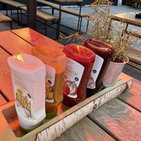 sauces (vegan) at Hans Im Glück - Mercedes Platz in Berlin