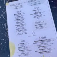 menu at Hans Im Glück - Mercedes Platz in Berlin