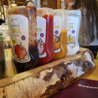 Vegan friendly sauces at Hans Im Glück - Mercedes Platz in Berlin