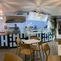 Inside at Tahina Bite in Budapest