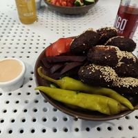 Large Falafel Plate at Tahina Bite in Budapest