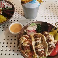 Very tasty vegan food at Tahina Bite in Budapest