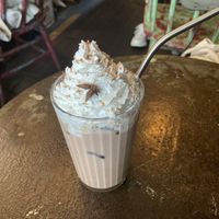 Chai latte with whipped cream   at Chez Valerie 셰 발레리 in Seoul