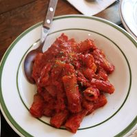 Meat sauce whole wheat rigatoni at Chez Valerie 셰 발레리 in Seoul