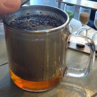 Organic black vanilla tea. at Chez Valerie 셰 발레리 in Seoul