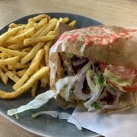 Veganer Döner mit Pommes  at Dönermeister - Neubaugürtel in Vienna