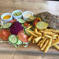 Vegan urban kebab plate at Dönermeister - Neubaugürtel in Vienna