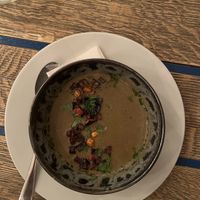 Vegan Lentil Soup at Mazel Tov in Budapest