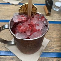 Raspberry mule   at Mazel Tov in Budapest