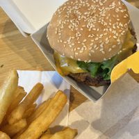 Burger and fries   at PLNT Burger - Florida Ave in Washington