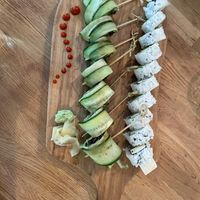 veggie roll and cucumber appetizer  at Indah Sushi in Whitefish