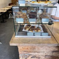 Some of the vegan choices   at Oslo Kaffebar in Berlin