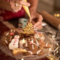 Glazed vegan gingerbreads at Vegan Desserts in Paphos