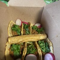 Tacos Especial Party w/Taquito (Yum) • No Onions 🙌  at Flacos in Berkeley