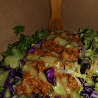 Huarache! Mild salsa is life! at Flacos in Berkeley