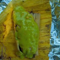 Tamal Poblano. at Flacos in Berkeley