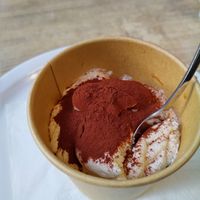 Vegan tiramisu at Happy Italy in Den Bosch