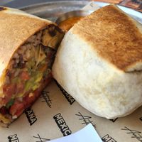 Artichoke heart burrito at Mexicana in Tel Aviv