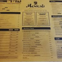 Menu1 at Mexicali in Brescia