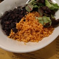 Rice and beans at Mexicali in Brescia