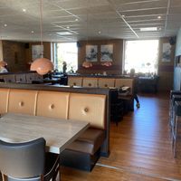 Seating upstairs at Lucky Star  in Koege