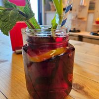 Currant spritzer at Curry in Dusseldorf