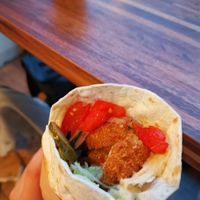 Falafel wrap at Falafel n' Juice in Oslo