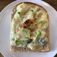 vegan cream sauce bread  at Osampo Base in Nishinomiya