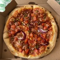 Vegan tuna melt at New York Pizza in Goes