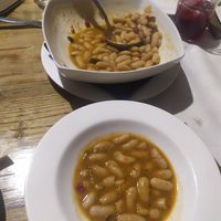 Fabes at Sidrería Restaurante El Puerto in Llanes