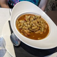 Fabada vegana at Sidrería Restaurante El Puerto in Llanes