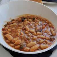 Fabada vegana at Sidrería Restaurante El Puerto in Llanes