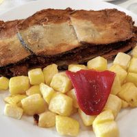 Cachopo vegetariano at Sidrería Restaurante El Puerto in Llanes