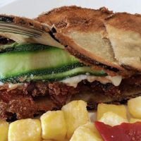 Cachopo vegetariano at Sidrería Restaurante El Puerto in Llanes