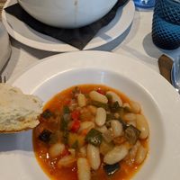 vegetarian (vegan) fabada at Sidrería Restaurante El Puerto in Llanes