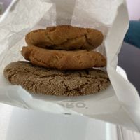 Peanut butter cookies and ginger cookie!   at Copenhagen Café in Tarpon Springs