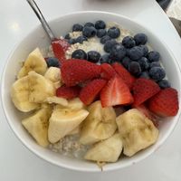Oatmeal with oat milk   at Copenhagen Café in Tarpon Springs